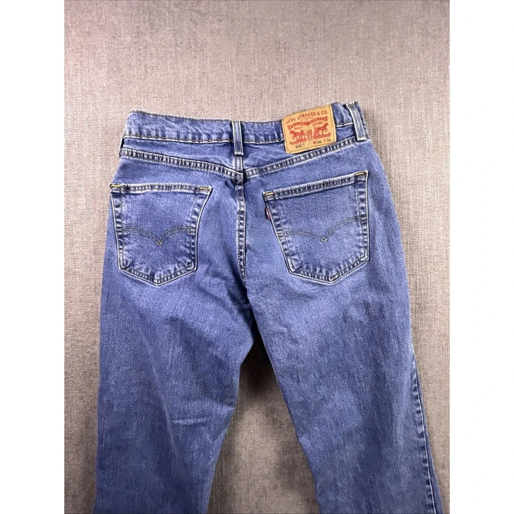 Levi's 541 Jeans Men's 30x34 Blue Straight Biker Cowboy Preppy Relaxed‎